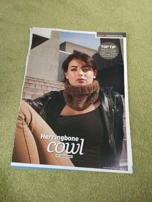 Unisex Damen Herren Fischgrät Grobstrick Kutte Strickmuster - Sarah Fama