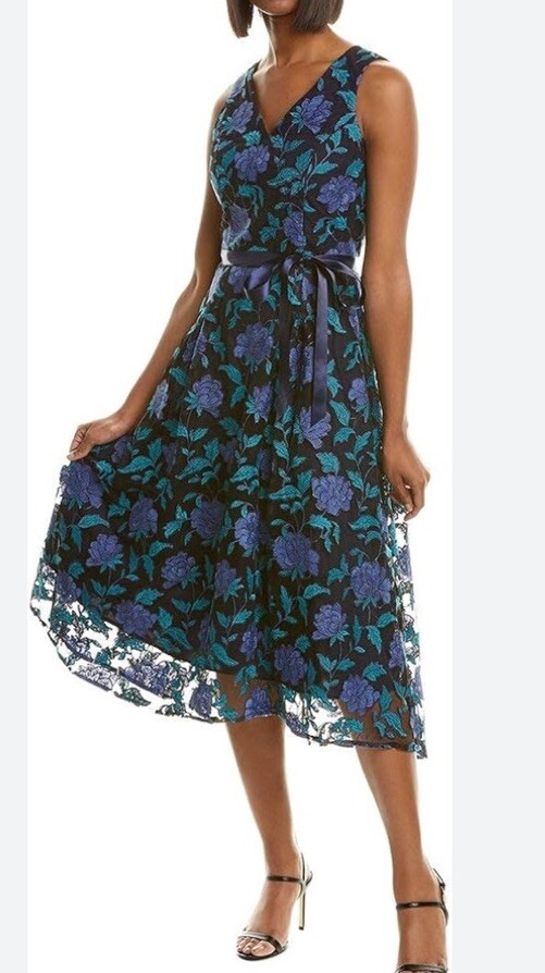 sachin and babi light blue dress IKADEX Women Mexican Embroidered Dress Puff Sleeve V-Neck A-line Midi Dress  Boho Summer Beach Cinco de Mayo Black S at Amazon Women's Clothing store main image 0