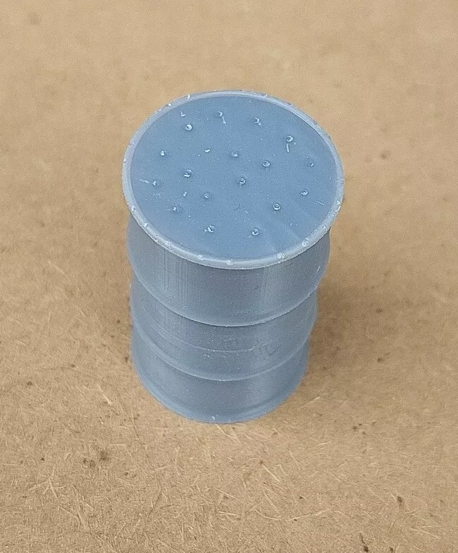 RESIN 3D PRINTED 1/25 55 GALLON STEEL OIL FUEL DRUM FOR DIORAMA
