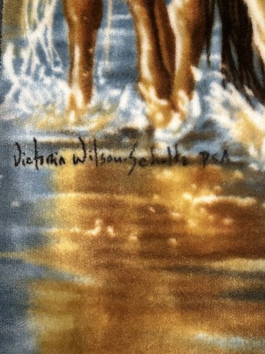 Northwest Company Wild Horses Throw Blanket by Victoria Wilson-Schultz 48”x58” - Picture 9 of 9