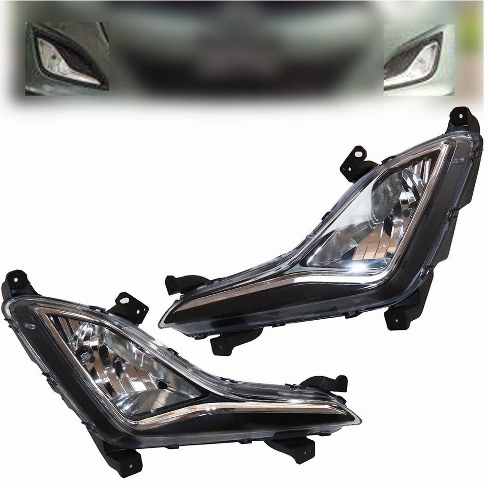 Par de luces antiniebla para Hyundai Elantra GT 2013-2017 lado conductor + pasajero Foto 3 de 4