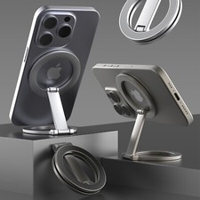 Ring Stand Dual-Sided Magnetic Finger Ring Holder for iPhone 16 15,Mag Safe Case