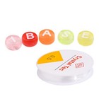 400X Alphabet Beads Acrylic Letter 4x7mm Transparent Round Bracelet 18m Cord DIY