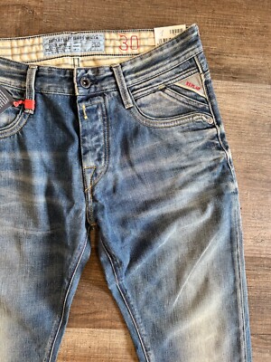Replay Jimi M923 12 oz flat finish distressed denim bootcut jeans 30 32 nwt new