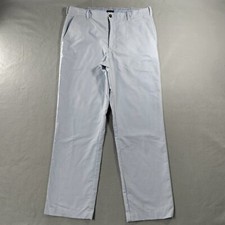 IZOD Straight Leg Flat Front Light Blue Chino Khaki Pants Mens Size 36x32