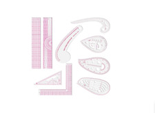 Sewing Tailor Set Ruler French Curve Strong Plastic Drawing Cutting Clothing 9