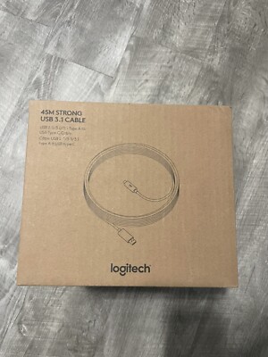 Logitech 45M Strong USB 2.0/3.0/3.1 Type A to USB type-C Cable New Open Box