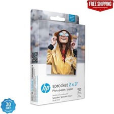 HP Sprocket 2x3" Premium Zink Sticky Back Photo Paper 50 Sheets Compatible