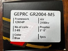 GEPRC GEP-GR2004-M5 2150KV FPV Freestyle Motors NEW!