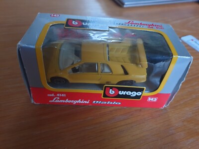  Die-Cast Models 1:43 - Bburago Burago - Yellow Lamborghini Diablo 4141
