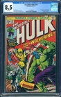 INCREDIBLE HULK #181 CGC 8.5 WHITE PAGES 1st APP OF WOLVERINE MARVEL COMICS 1974