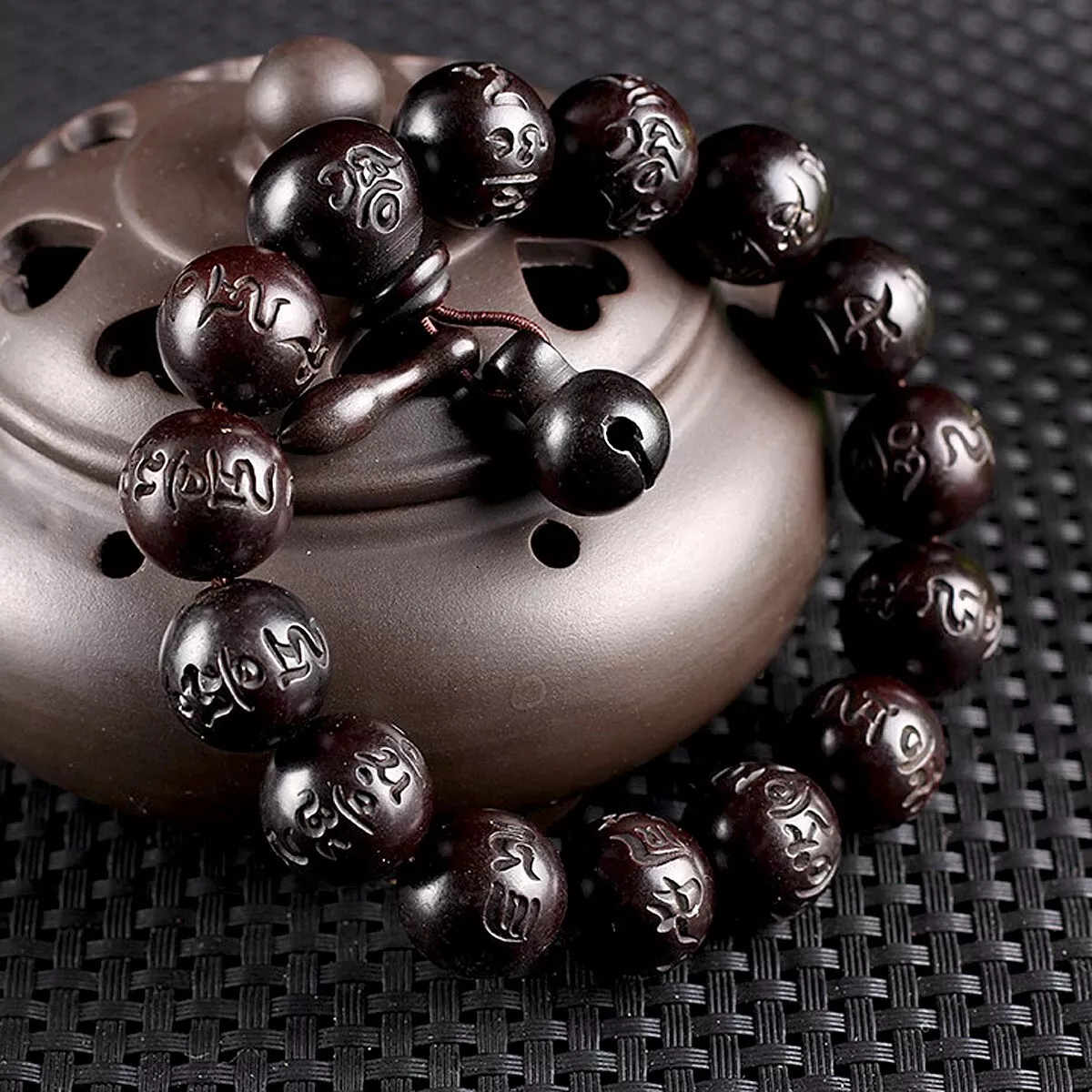 Buddhist Prayer Beads - Golden Lotus Mala