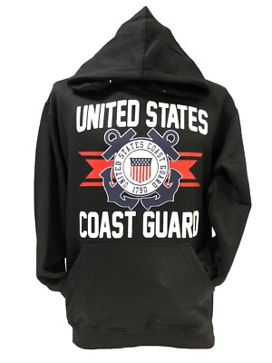 United state Coast Guard hoodie US Coast Guard hooded sweatshirt Black hoodie