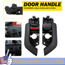 2pcs Interior Door Handle Left Right For 2003-2008 Hyundai Tiburon 2.0l 2.7l