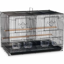 Prevue PetPrevue Hendryx SPF063 Divided Flight Cage, Black