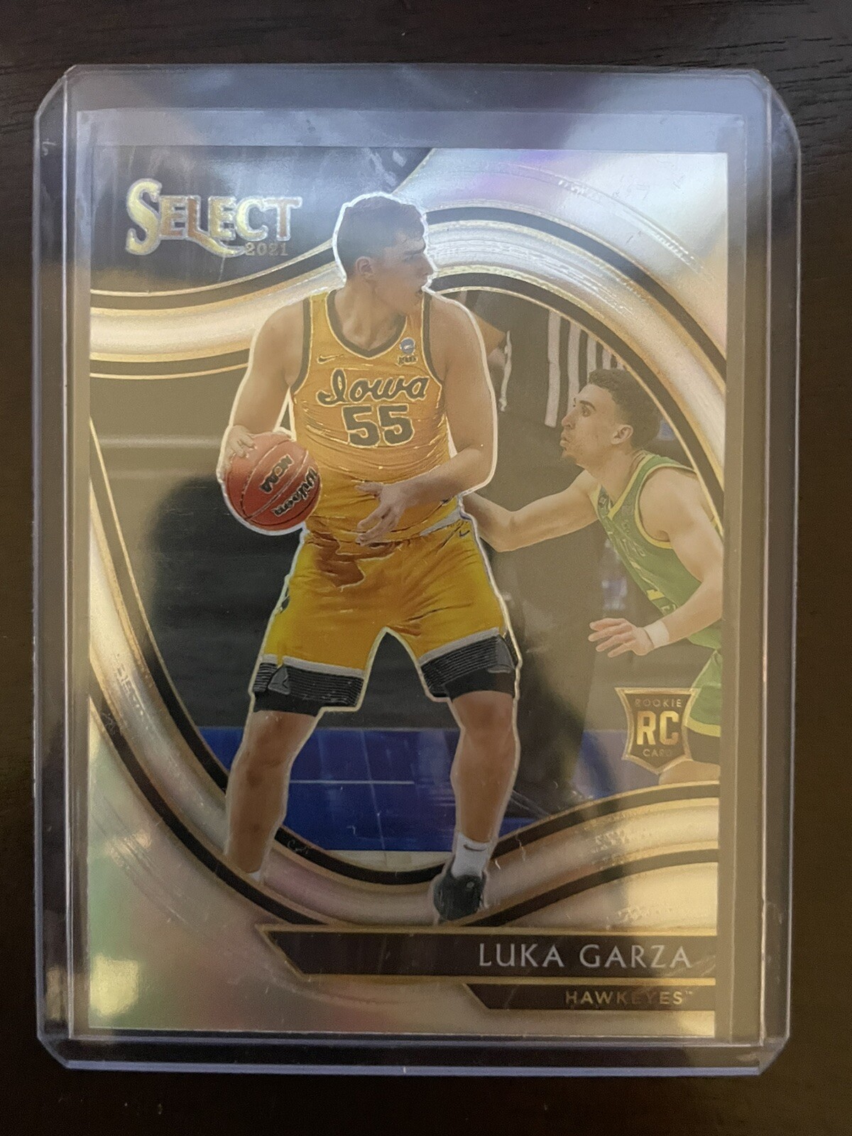 2021 Select Pistons Iowa Luka Garza RC #298 SP Silver Prizm Rookie