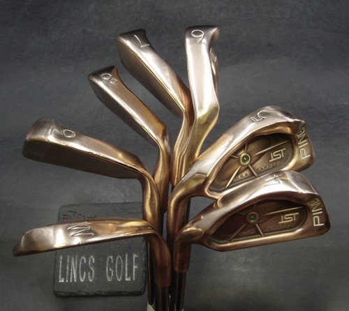 Set of 7 x Left-Handed Ping ISI BeCu Green Dot Irons 4-PW Regular Steel Shafts*