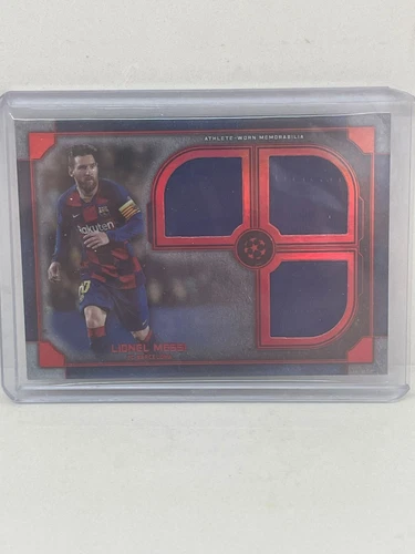 Lionel Messi Topps Museum Collection UCL 2019-2020 Triple Patch Relic /25
