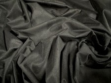 Faux Suede Jersey Dress Fabric, Per Metre - Plain - Charcoal Grey