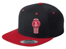 TRUCKER HAT FLAT BILL SNAPBACK RIG TRACTOR KENWORTH KW