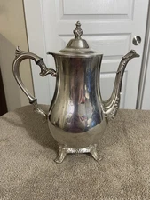 Vintage International Silver Company Silver Plated Teapot 10 Inches Tall