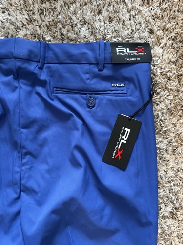 RLX Ralph Lauren Tailored Fit Lightweight Golf Pants Royal Blue Men's Size 36x34 - Picture 10 of 11