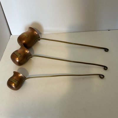 Vintage Kupfer und Messing Messpfannen - Whisky, Rum und Brandy