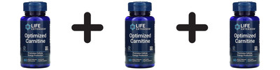 3 x Life Extension Optimized Carnitine - 60 caps (444,17 EUR/kg)