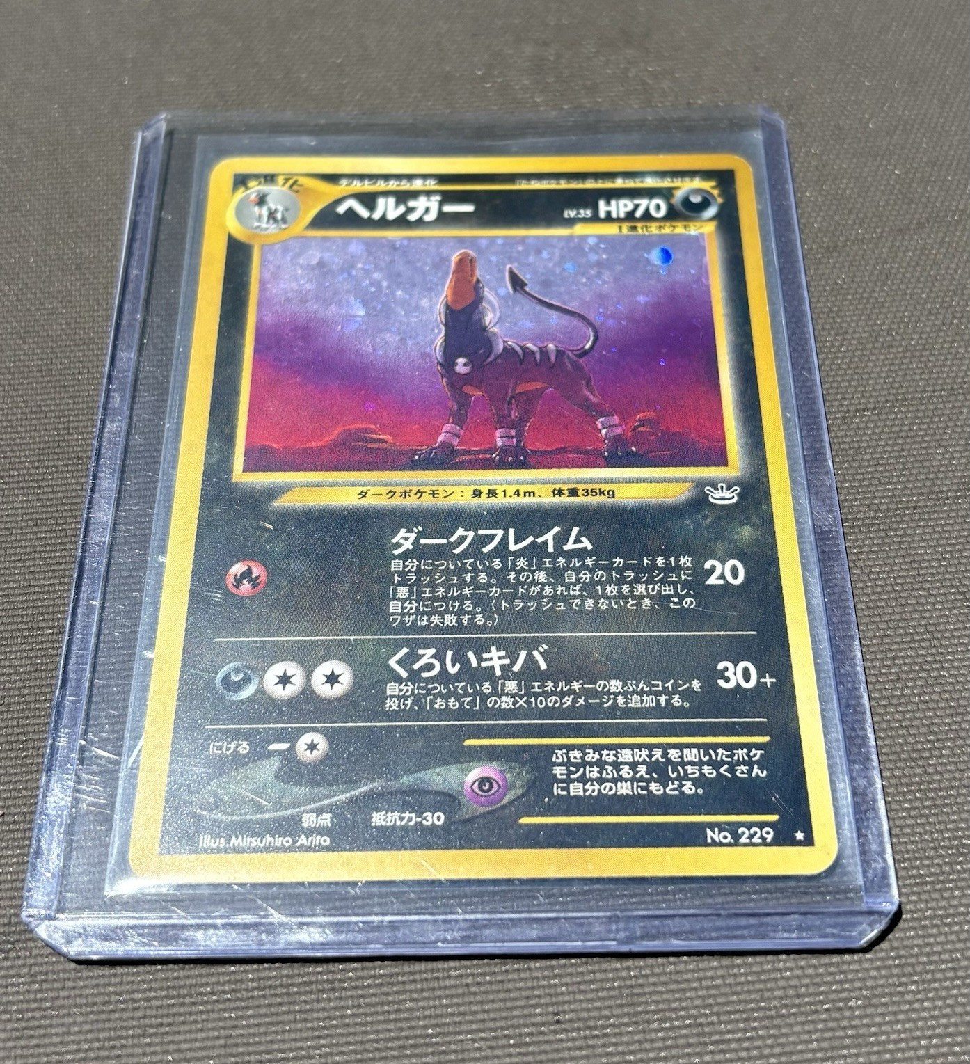 Pokemon Houndoom 229 Japanese Holo Rare LP