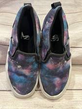 Vans Asher Galaxy Classic Slip On Shoes Sneaker Space Stars Kids Size 1