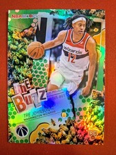 2025-26 NBA Hoops Tre Johnson III Green The Buzz Insert Rookie Basketball Card. rookie card picture