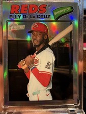 2026 Topps Heritage Elly De La Cruz Chrome Silver Refractor SP Reds #70 🔥