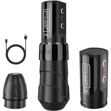 NEW Professional Tattoo Pen Wireless Strong Motor Rotary Tattoo Machine Gun