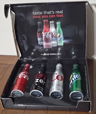 Coca Cola Intro Aluminum Bottles 2008 Promotional Box Set  Sprite Coke Zero Diet