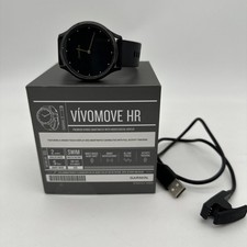 Garmin VivoMove HR Hybrid Smart Watch Used with Charger
