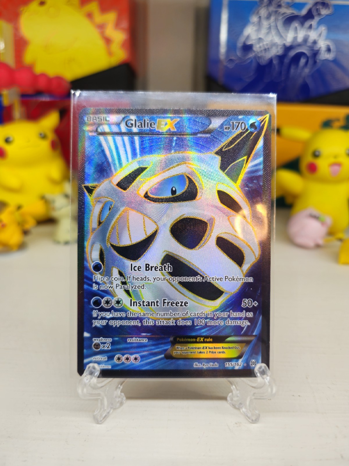 Glalie EX 155/162 Breakthrough Full Art Holo Pokémon Card - NM