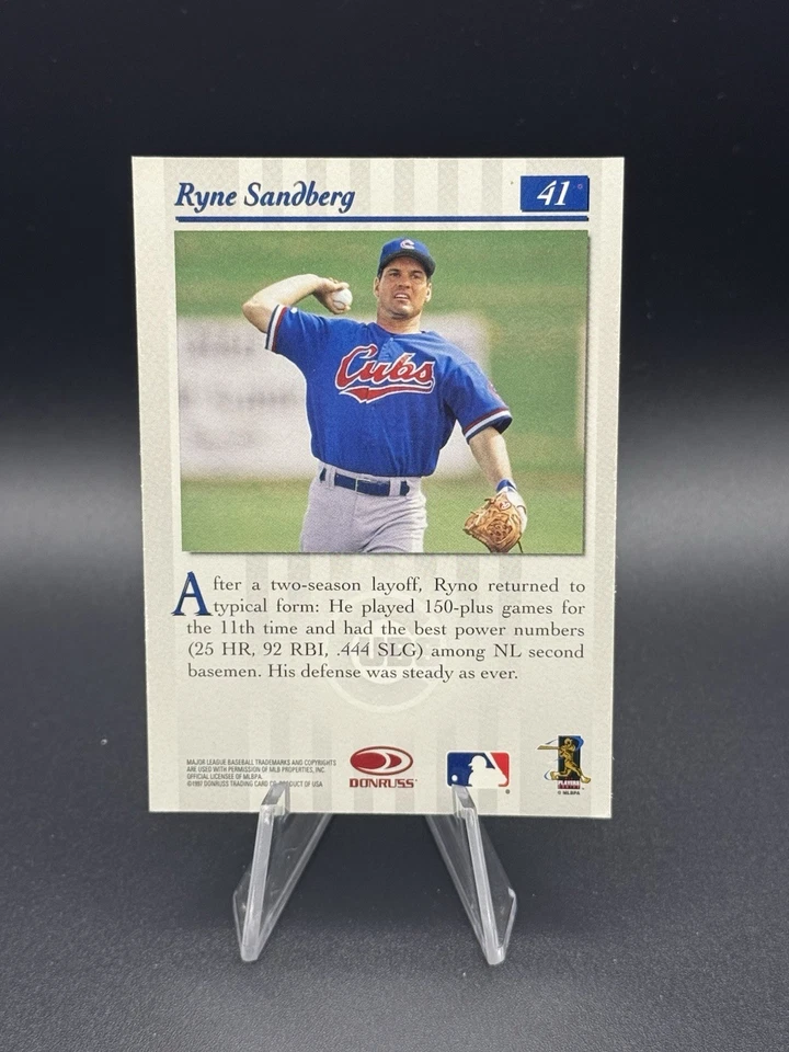 Studio Press Proofs Gold SSP Ryne Sandberg Chicago Cubs Legend 1997 🔥 Foto 2 de 2