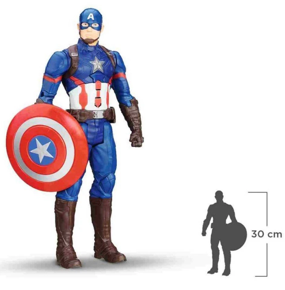 Action Figur Marvel Hasbro 30cm Avengers Captain America Soundeffekte + Sprache - Bild 2 von 2