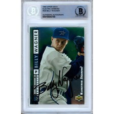 Billy Wagner Signed 1994 Upper Deck Electric Diamond #524 Beckett BAS Auto