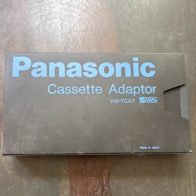Panasonic VW-TCA7 Cassette Adaptor SVHS Video Tape Converter