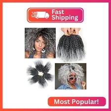 8 Inch Short Passion Twist Hair 6 Bundles Kinky Curly Crochet Hair for Black Wom