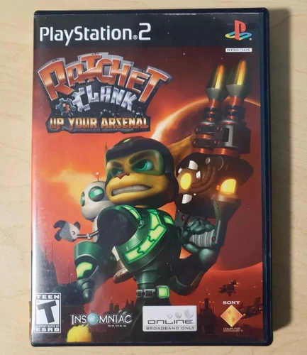Ratchet & Clank: Up Your Arsenal (Playstation  PS2, 2005) Complete in Box CIB