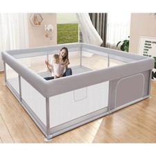 50x50 Inch Baby Playpen for Babies and Toddlers with Breathable Mesh Anti-Fall