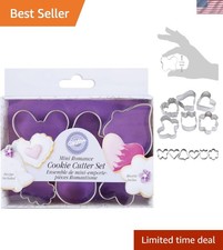 6-Piece Alloy Steel Cookie Cutter Set - Romantic Shapes for Special Occasions