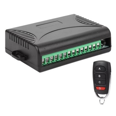 Remote Control 4 Channel Receiver+Transmitter  Light Controller Relay Switch