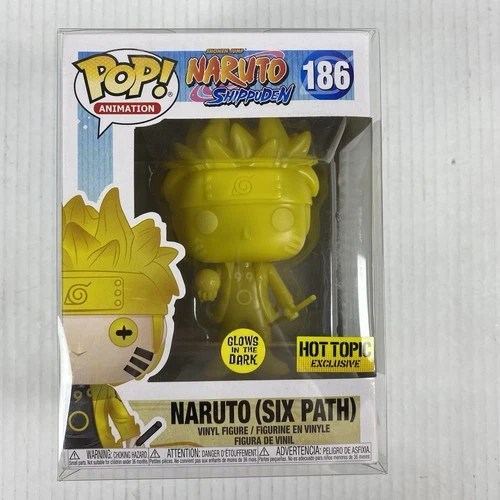 Funko Pop Naruto Six Path #186 Glow in the Dark Hot Topic Exclusive Vinyl Figure