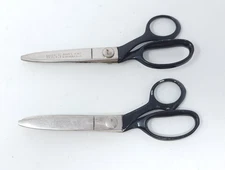 Vintage WISS Model CB7 Newark NJ USA 7.5 " Pinking Shears - Black Handle