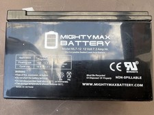 Mighty Max Battery ML7-12F2 - 12V 7AH, F2 Terminal, Rechargeable SLA AGM Battery