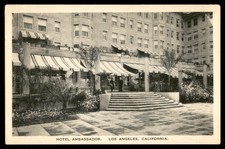 Postcard Hotel Ambassador Exterior Los Angeles CA