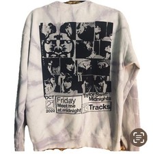 Taylor Swift Midnights Official Crewneck Sweatshirt Lavender Tie Dye 2022 Small
